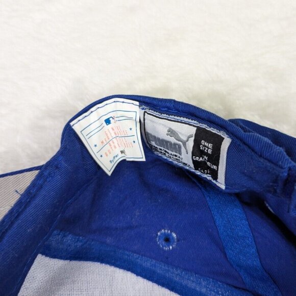 Vintage Toronto Blue Jays MLB Strapback Hat Puma Royal Blue Cap - Picture 3 of 6